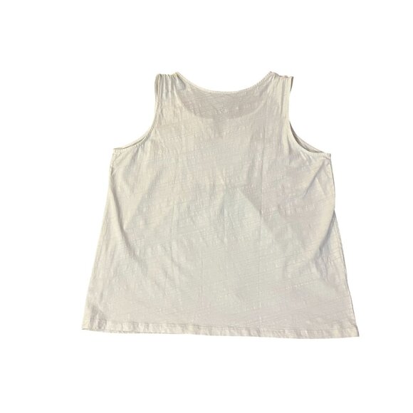 St Johns Bay Blouse Womens XL Used Sleeveless Embroidery Beads - Picture 4 of 13